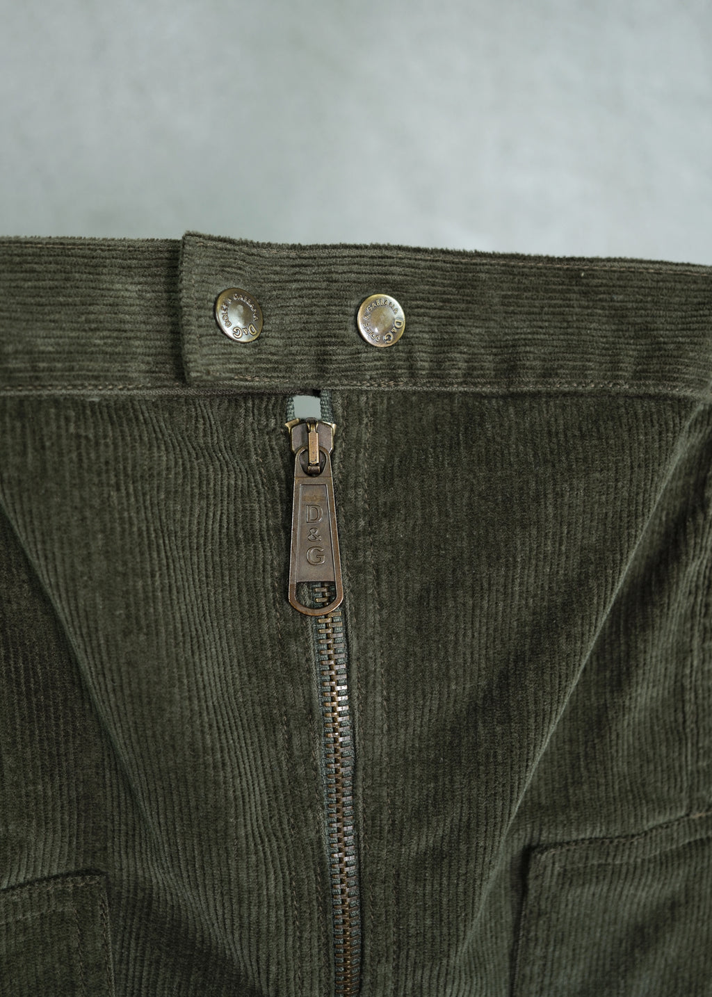 Dolce & Gabbana Cargo Corduroy Corset