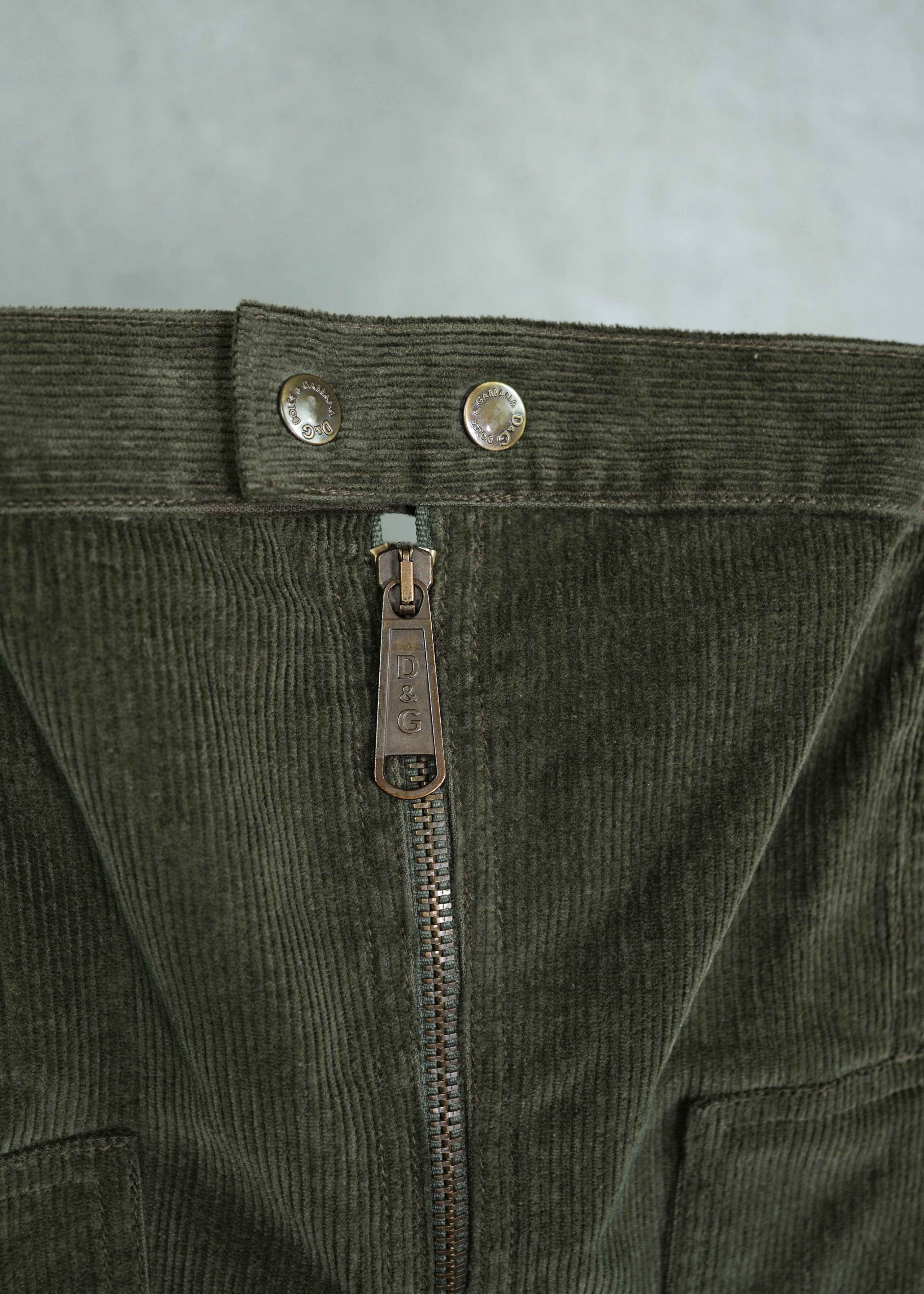 Dolce & Gabbana Cargo Corduroy Corset