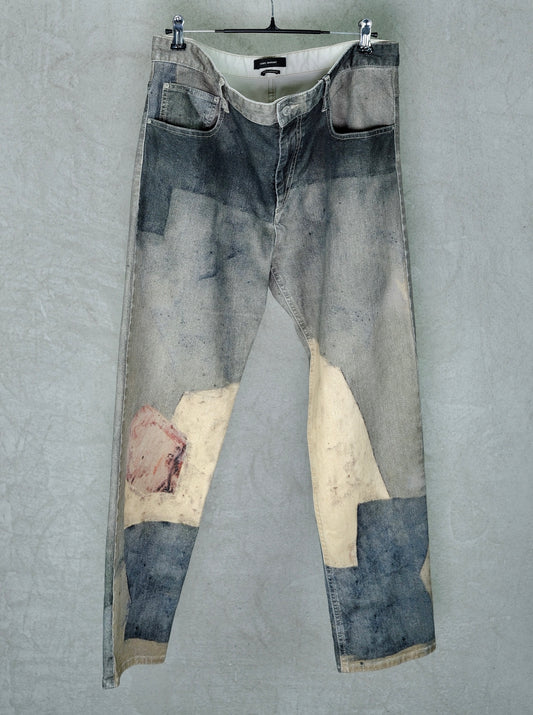 Isabel Marant Distressed Patch Jeans (Early 2000s)