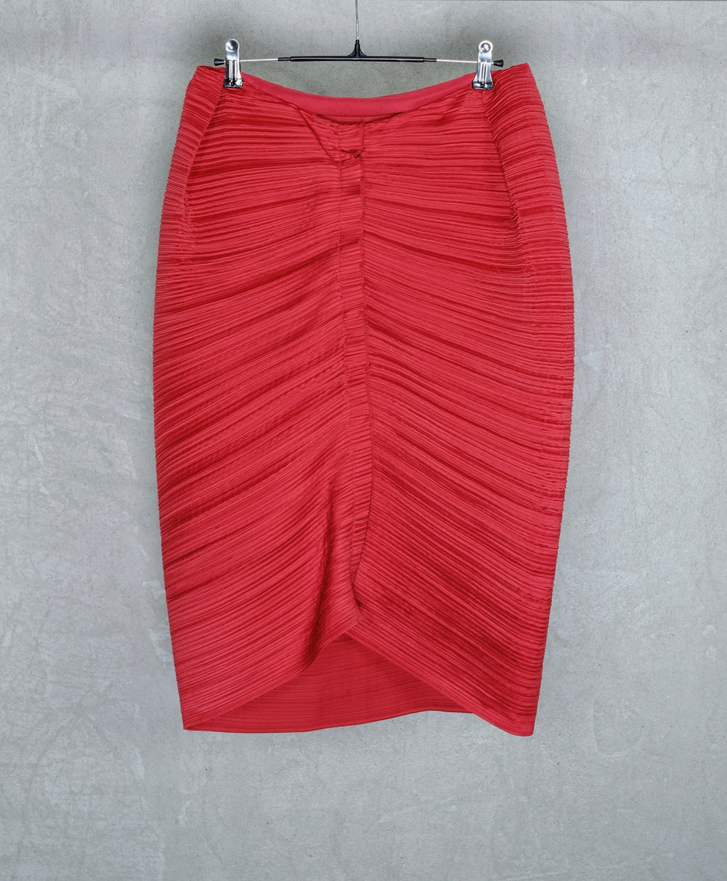 LANVIN FW2011 Red Pleated Skirt