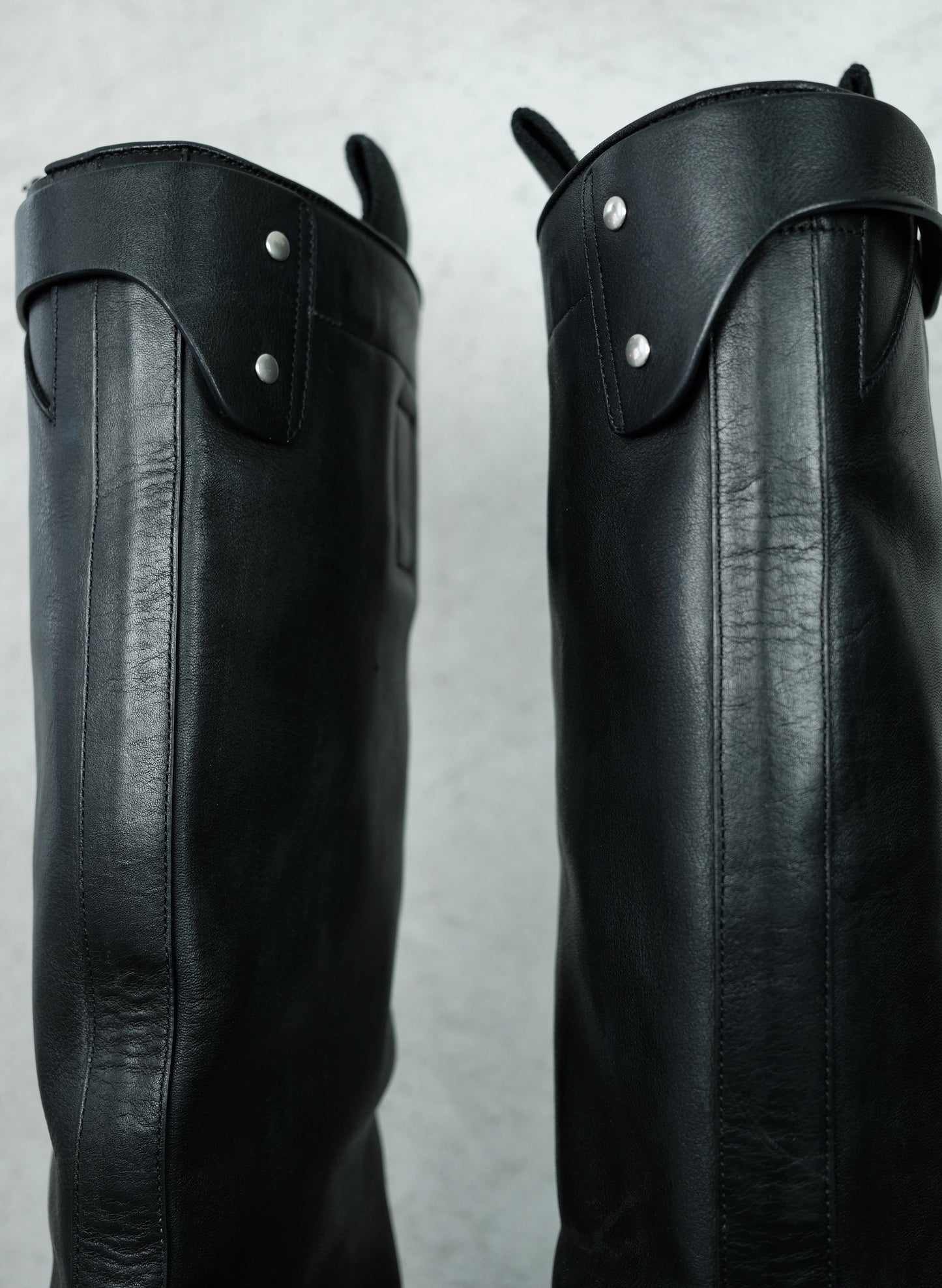 Rick Owens Knee Pull On Bogun Boots