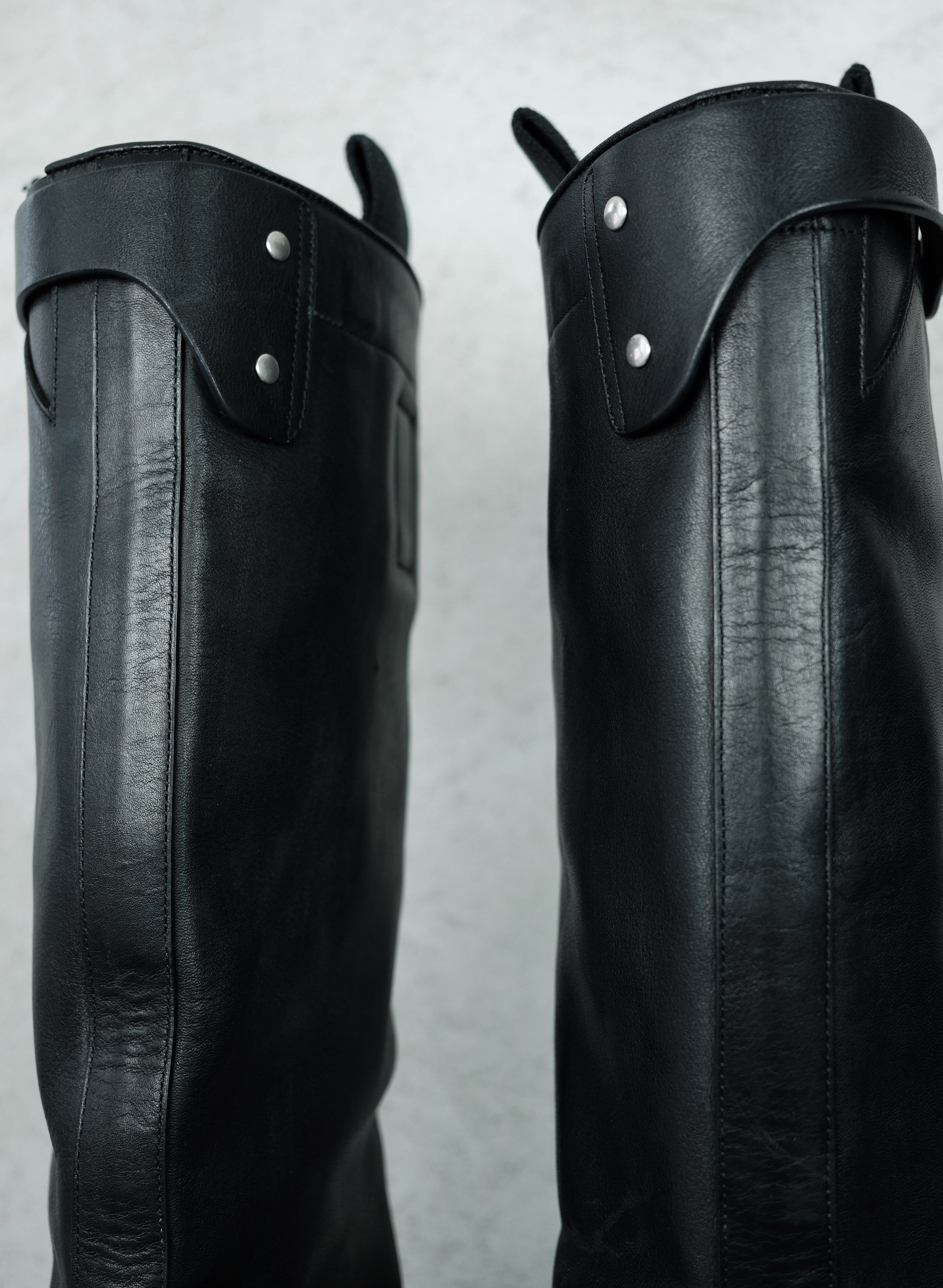 Rick Owens Knee Pull On Bogun Boots