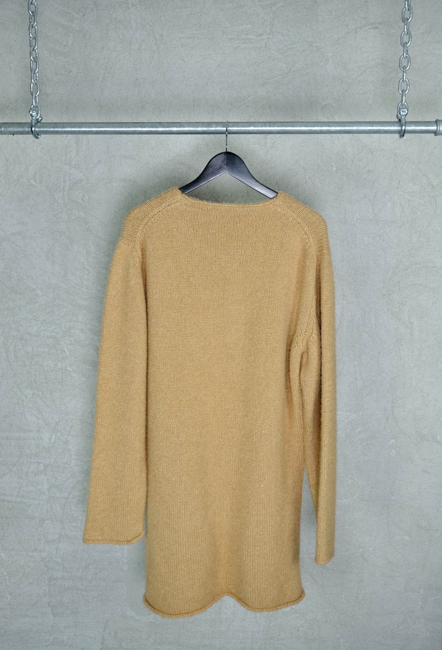 Yohji Yamamoto Pour Homme FW2001 Hand-Knit Camel Wool Sweater