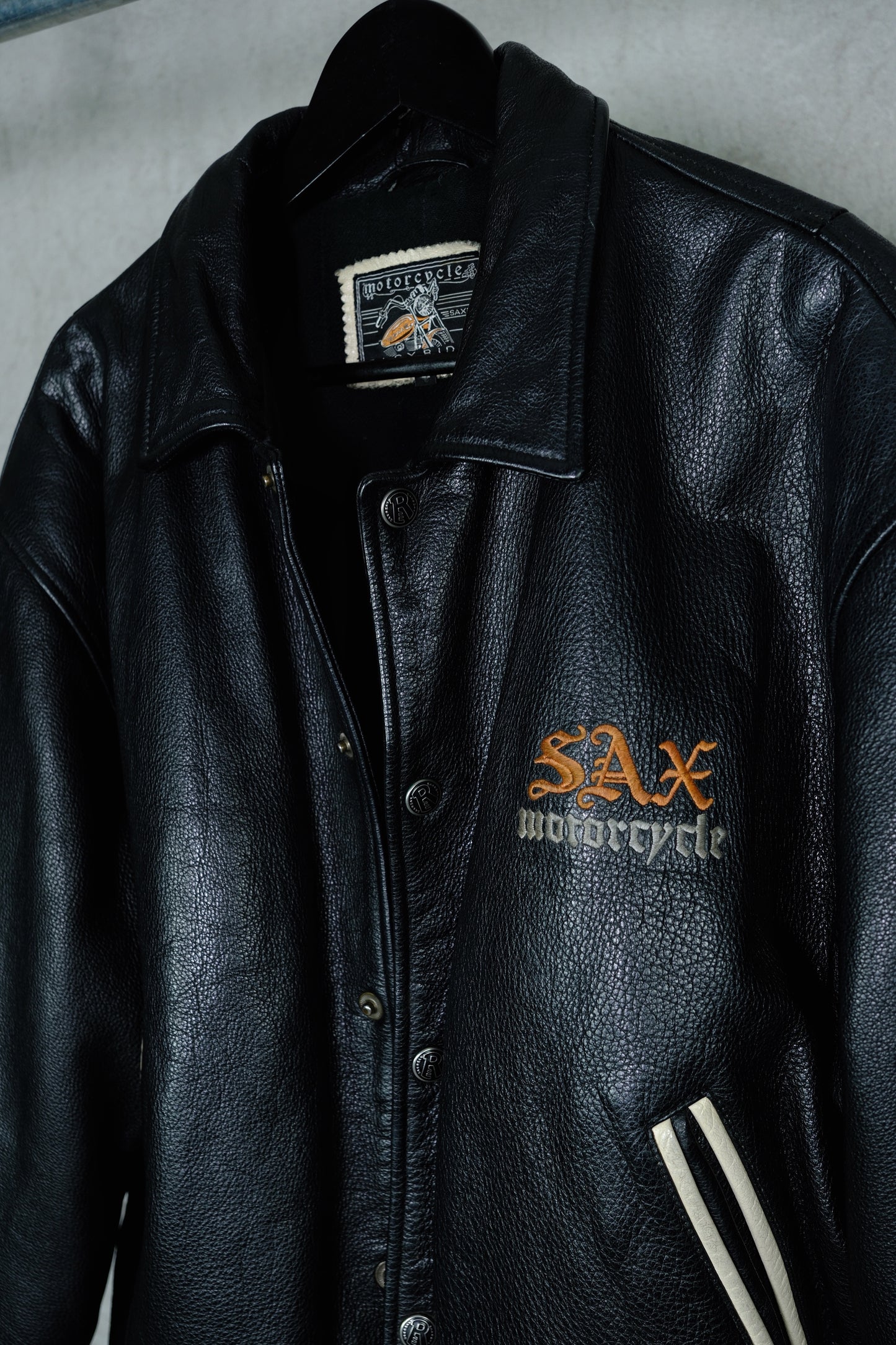 SAX Motorcycle “Easyrider” Vintage Leather Jacket – 1990s