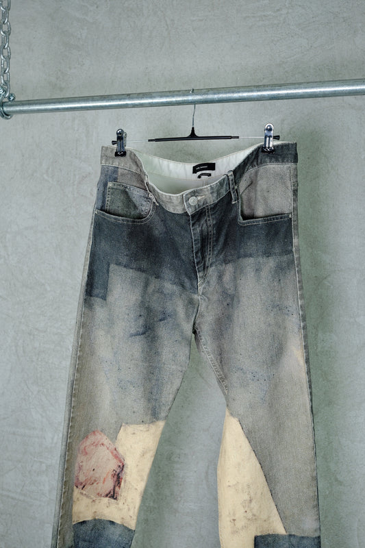 Isabel Marant Distressed Patch Jeans (Early 2000s)