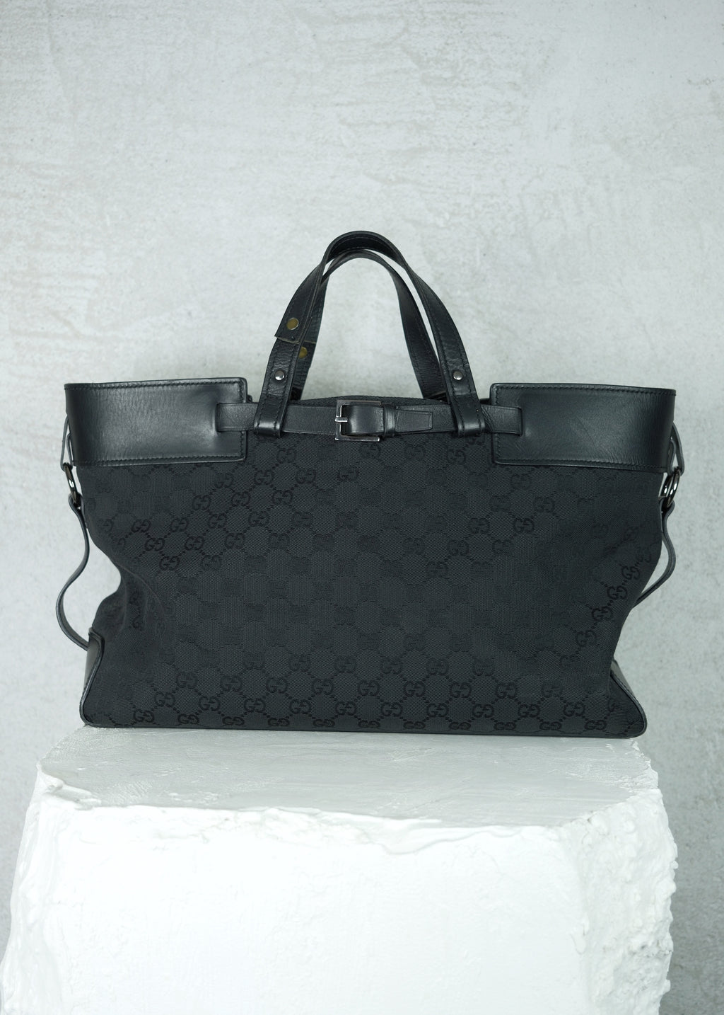 Gucci GG Monogram Buckle Tote Bag