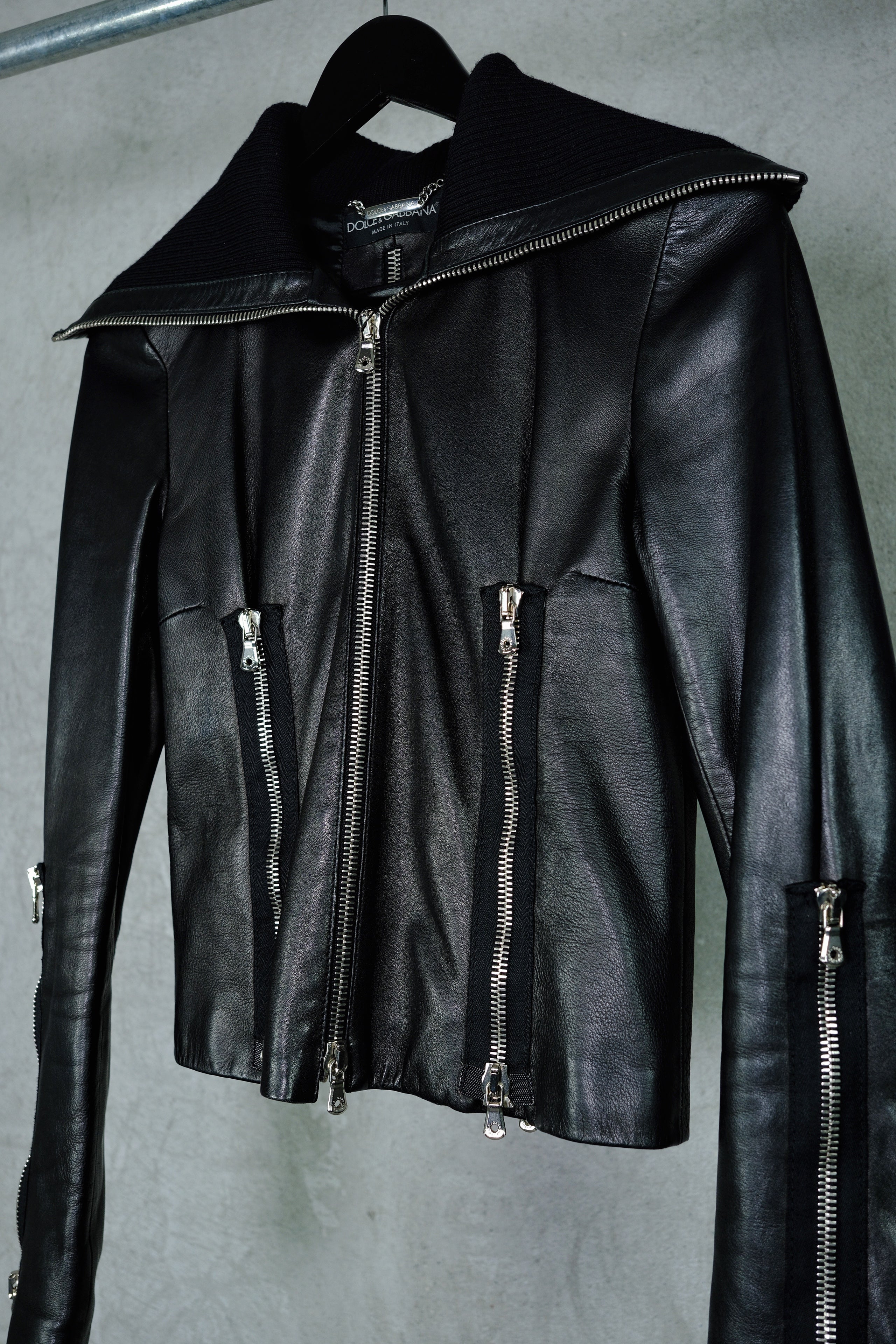 Dolce & Gabbana Sheepskin Moto Jacket