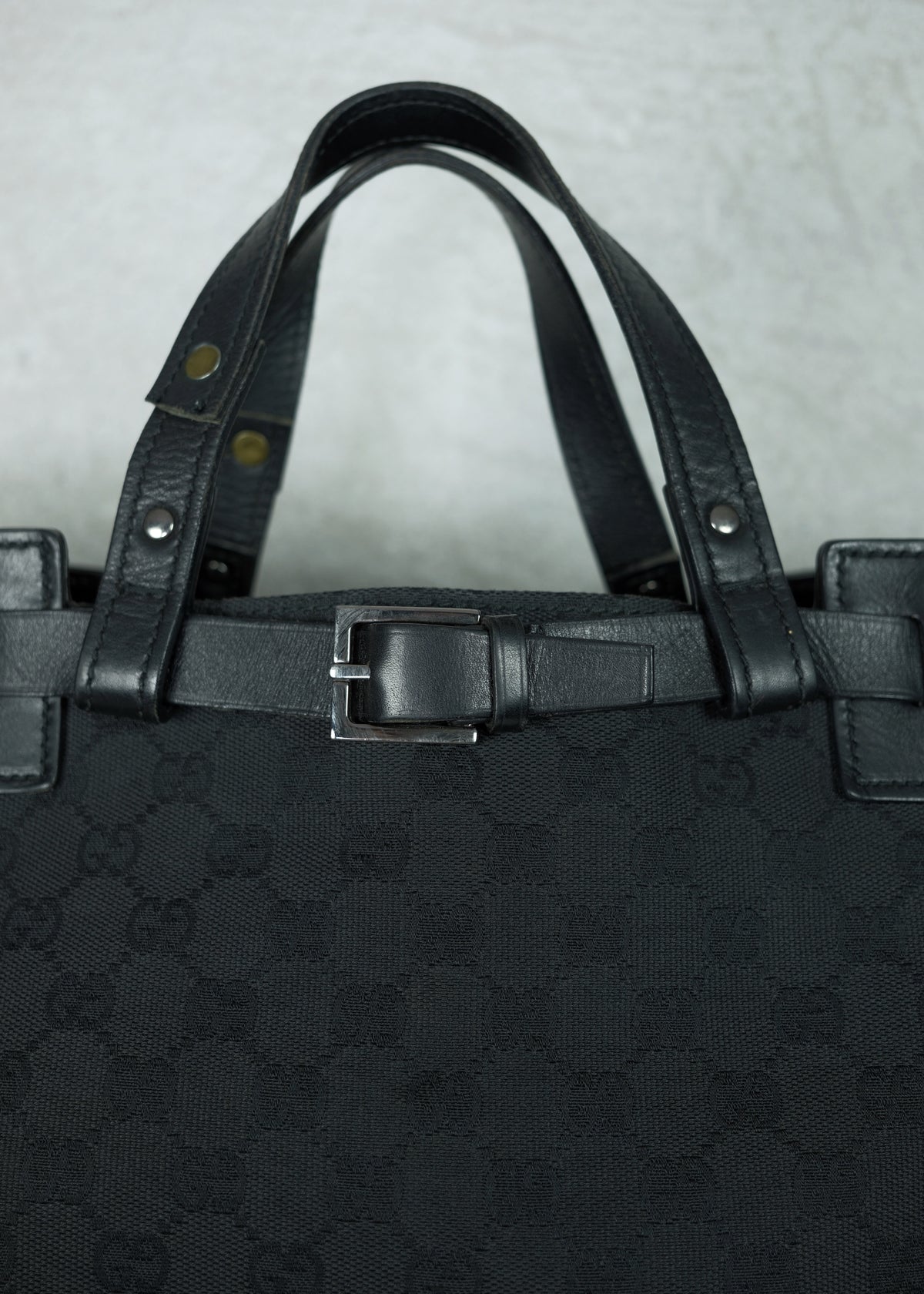 Gucci GG Monogram Buckle Tote Bag