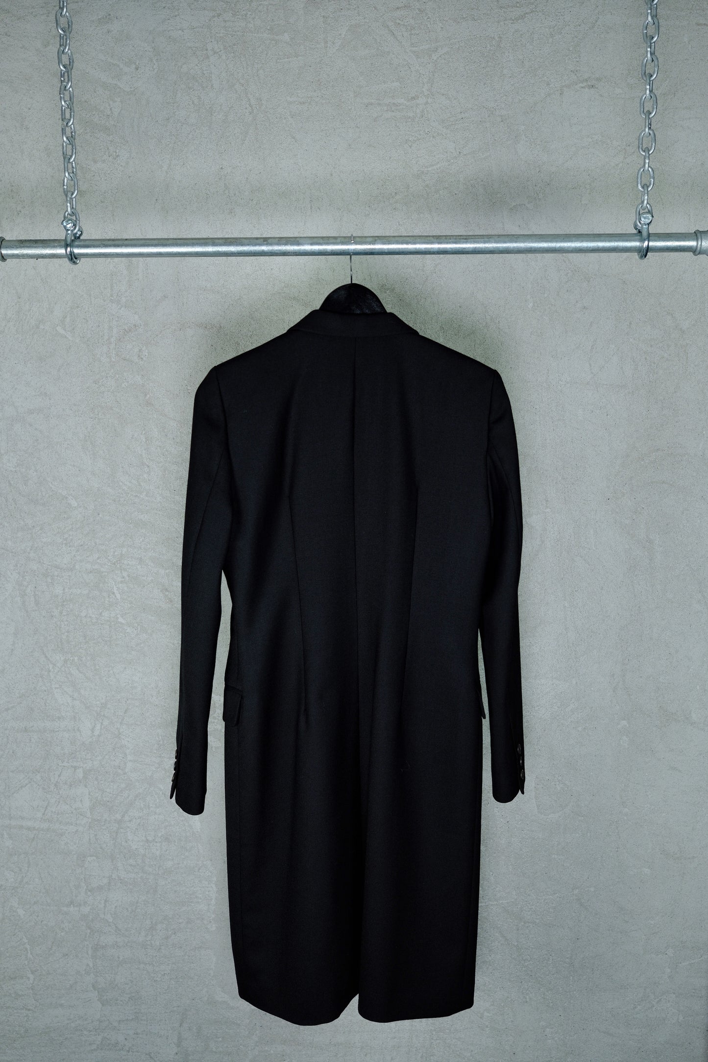 “Le Dix Balenciaga Paris” Double-breasted Tailored Long Coat