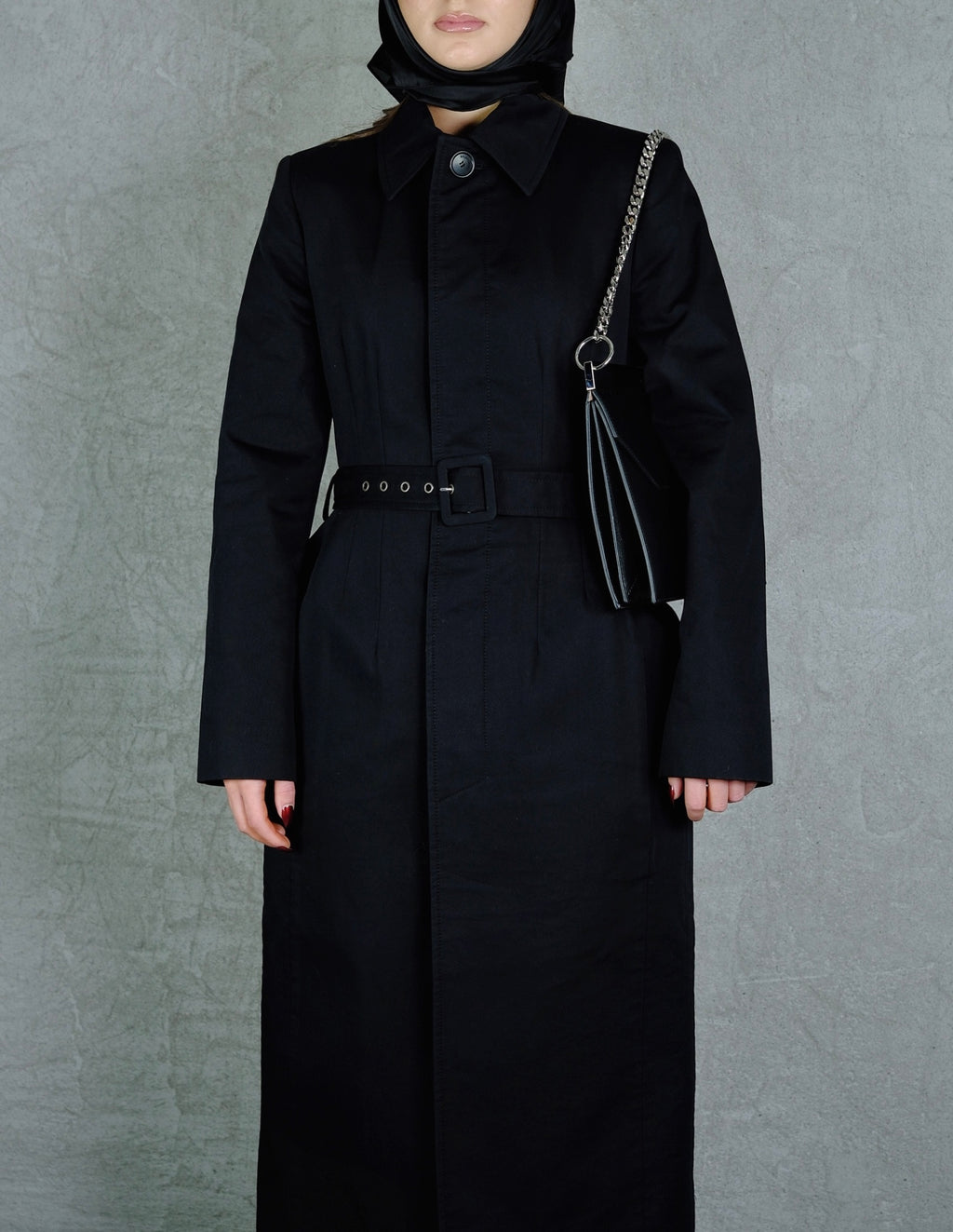 BALENCIAGA Demna-Era Black Belted Coat