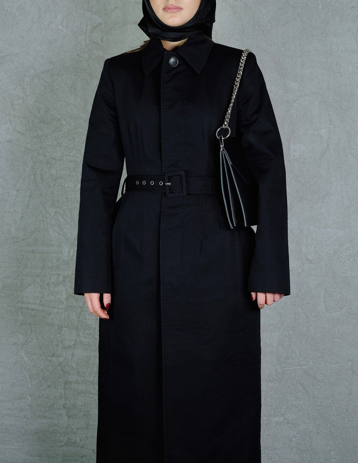 BALENCIAGA Demna-Era Black Belted Coat