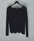 Issey Miyake Structured Long-sleeve Top with Cut-out perforated Detailing