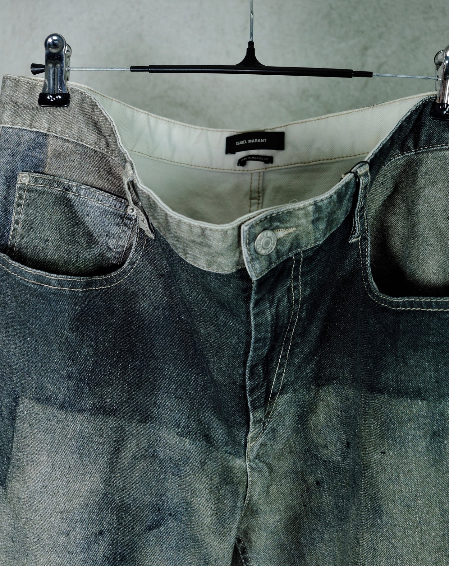 Isabel Marant Distressed Patch Jeans (Early 2000s)