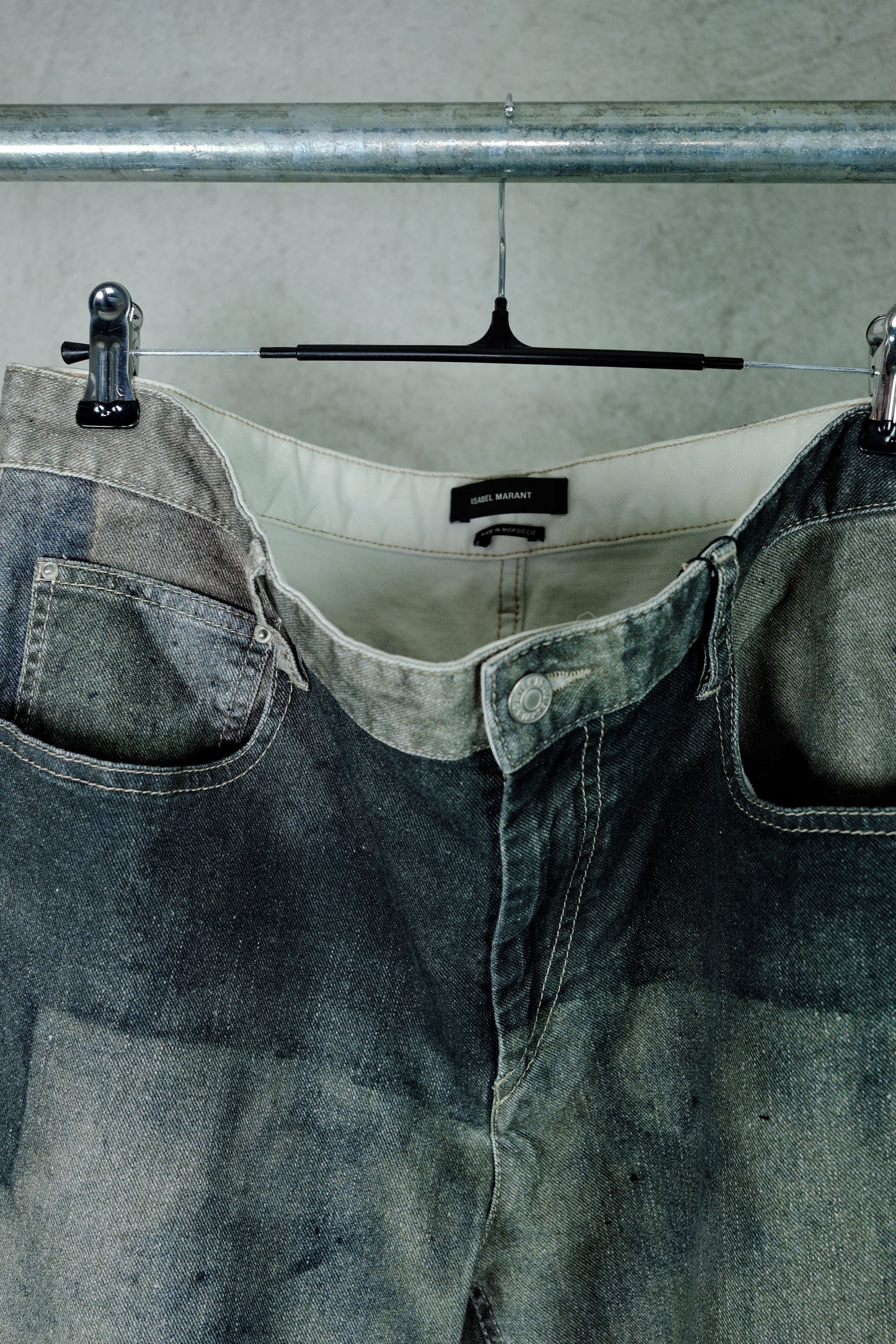 Isabel Marant Distressed Patch Jeans (Early 2000s)