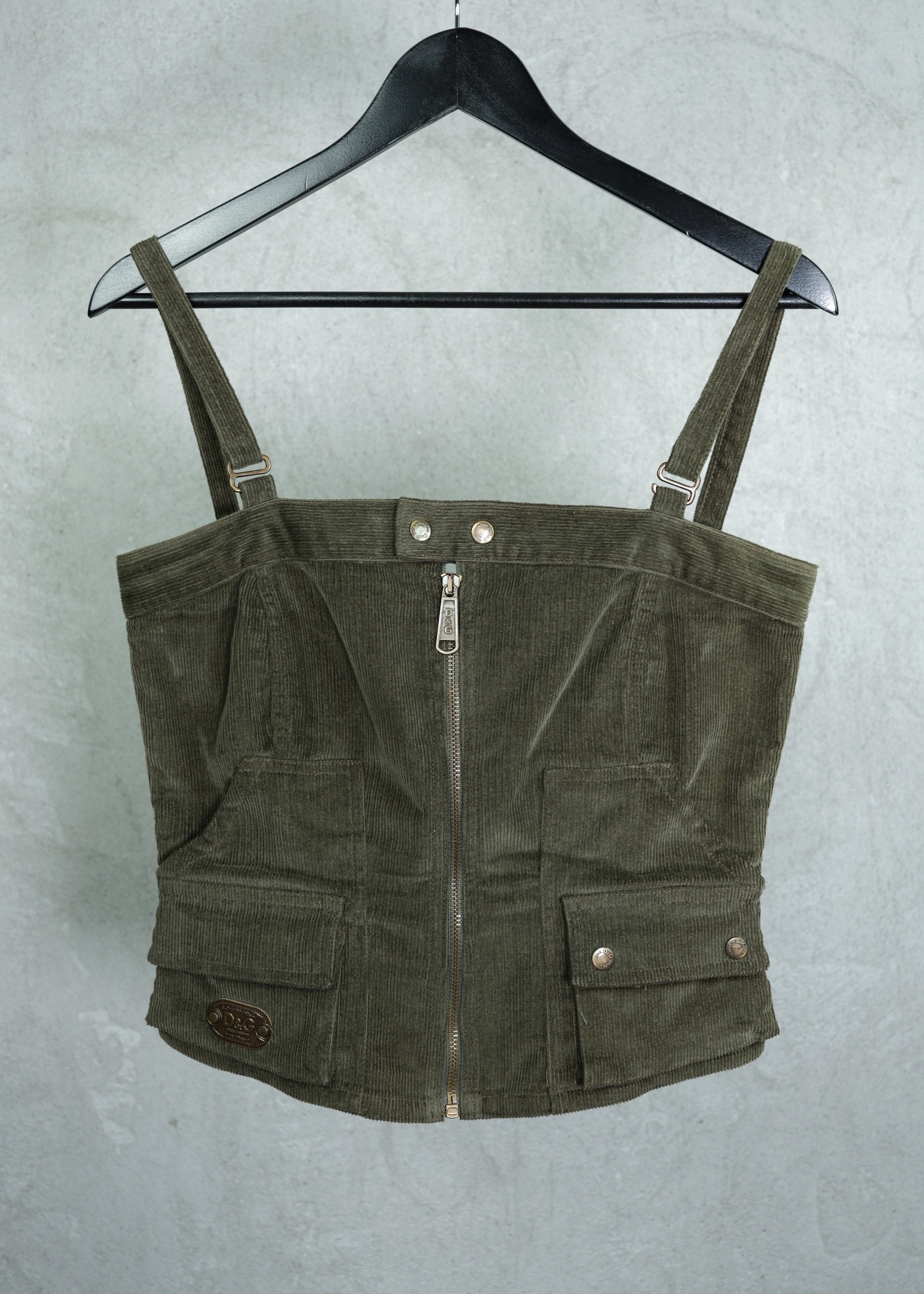 Dolce & Gabbana Cargo Corduroy Corset