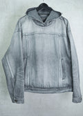 Balenciaga Denim Pullover Hooded Jacket