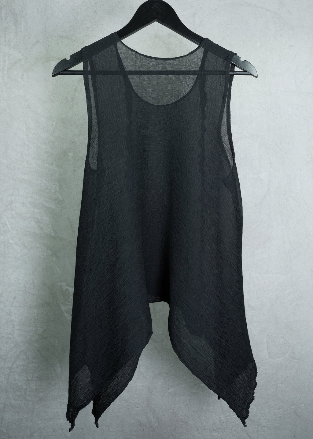 Issey Miyake Asymmetric Textured Layered Top
