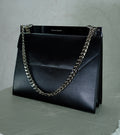 Alexander McQueen Black Leather Chain Bag