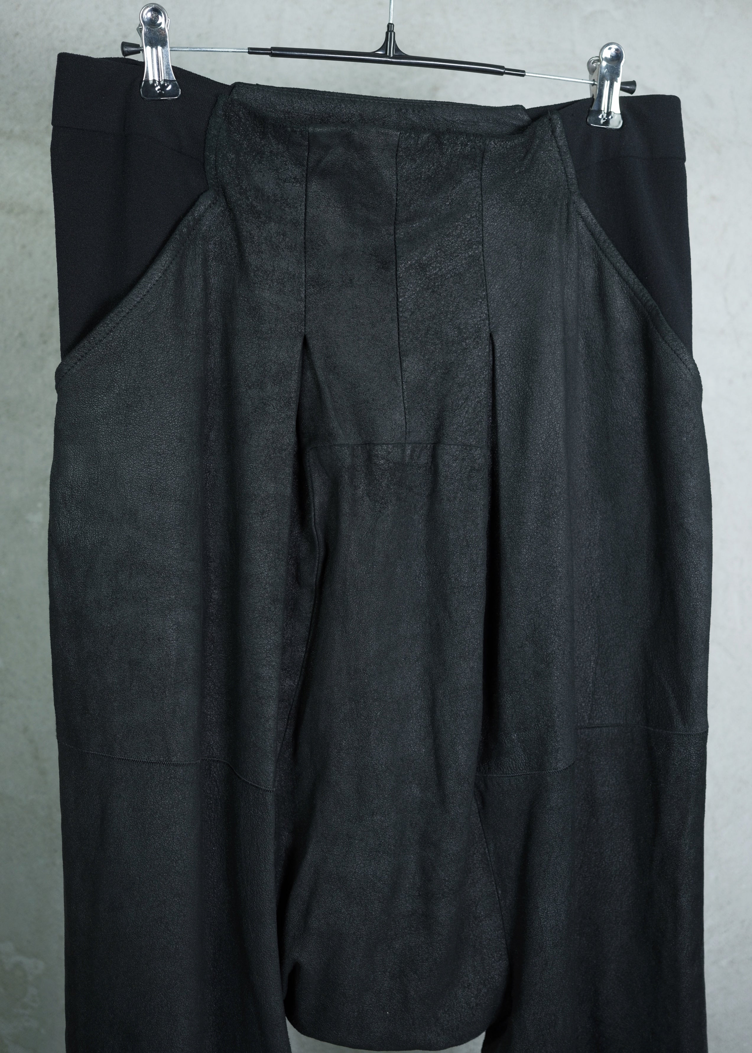 Rick Owens LIMO FW11 Leather Drop-Crotch Trousers