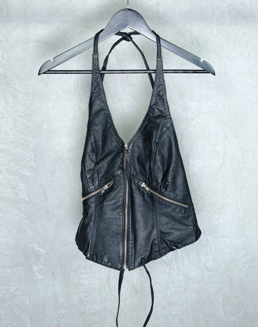 Harley-Davidson Leather Halter Top