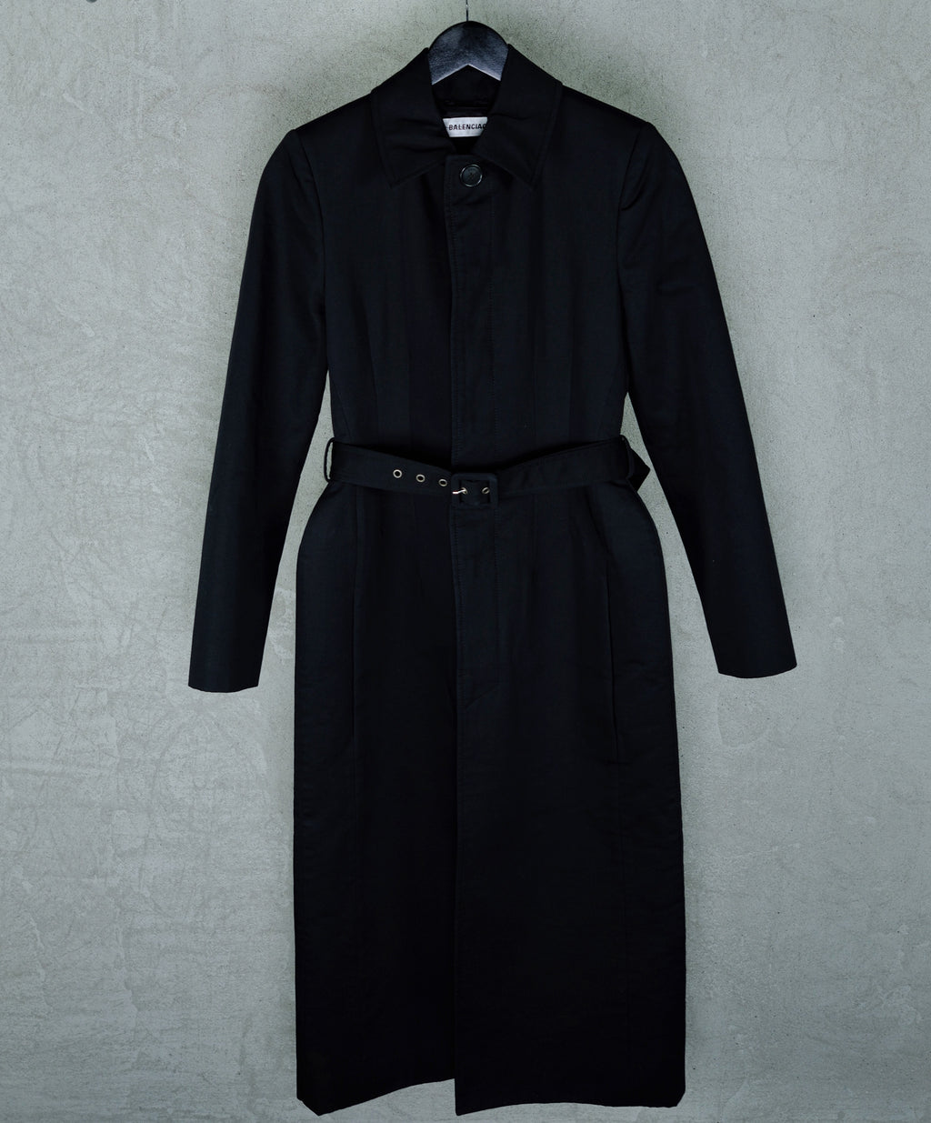 BALENCIAGA Demna-Era Black Belted Coat