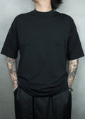 Thom/Krom Geometric Panel Oversized T-Shirt