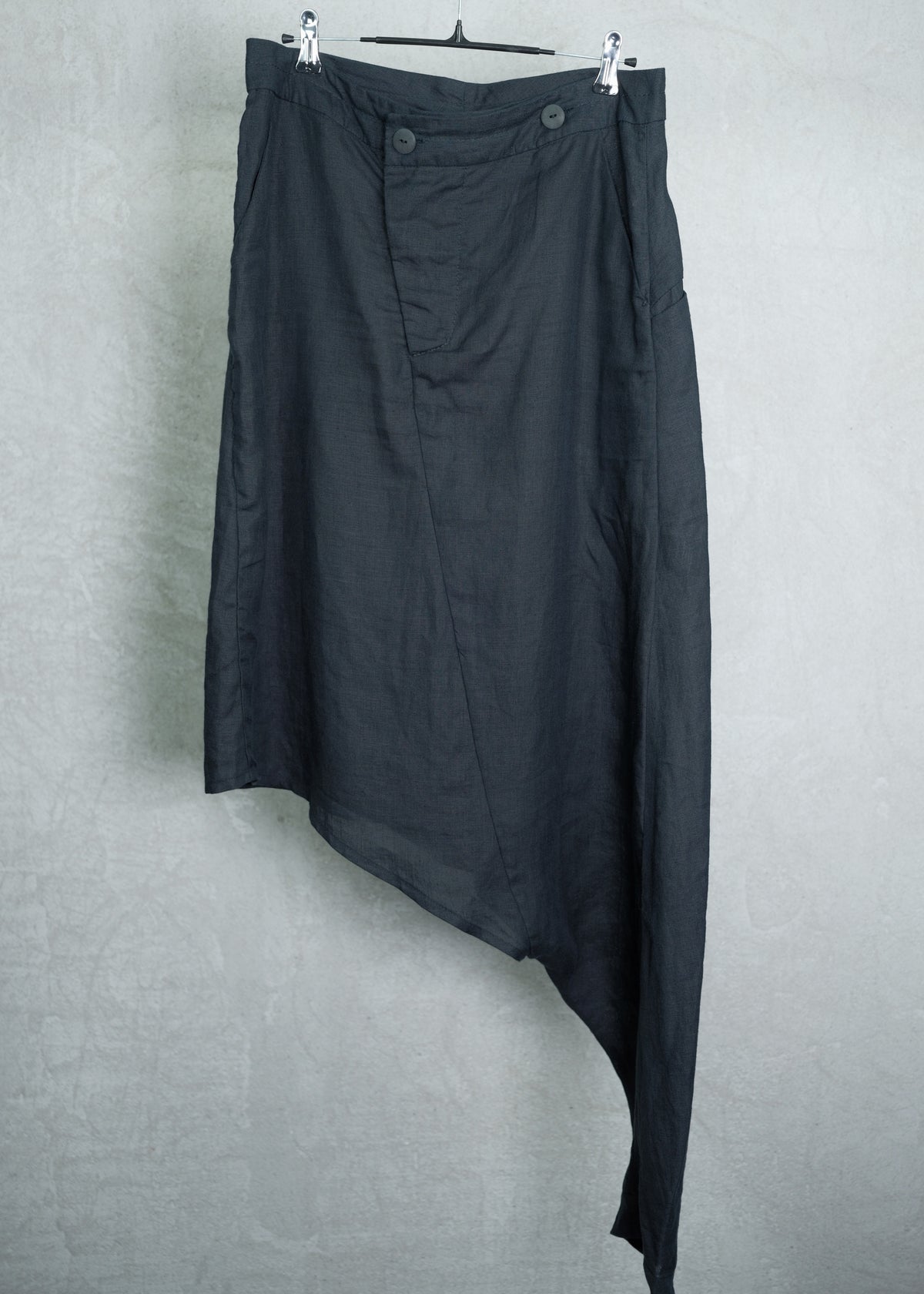 Barbara I Gongini Hemp Asymmetric Skirt Trousers