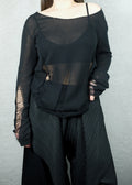 Ann Demeulemeester Distressed Cotton Knit