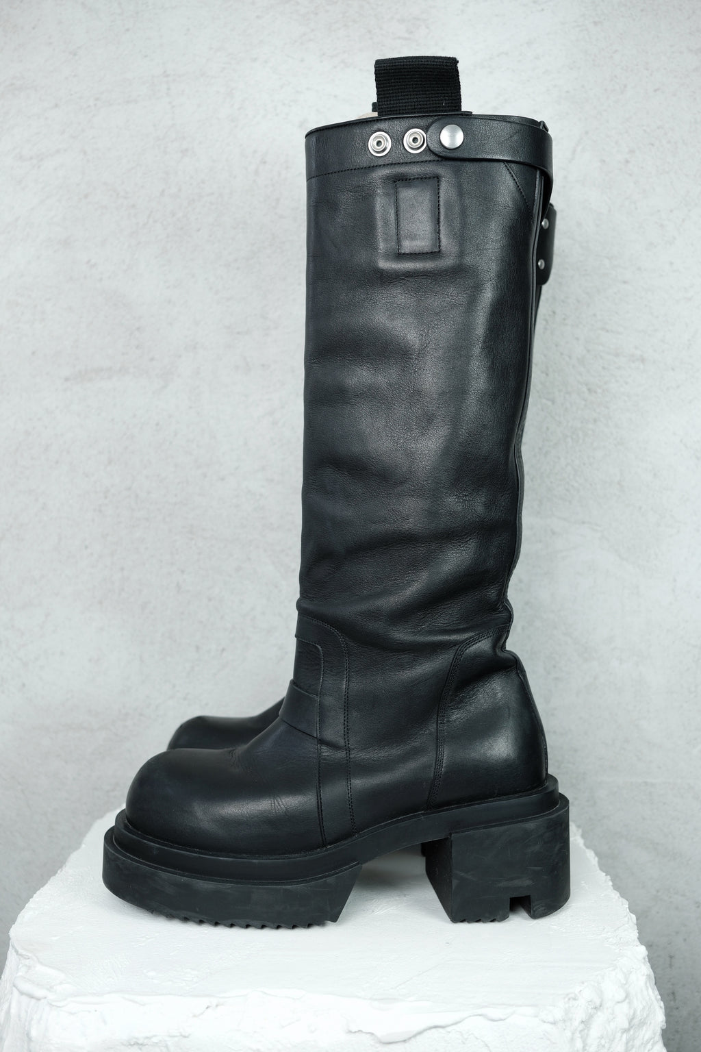 Rick Owens Knee Pull On Bogun Boots