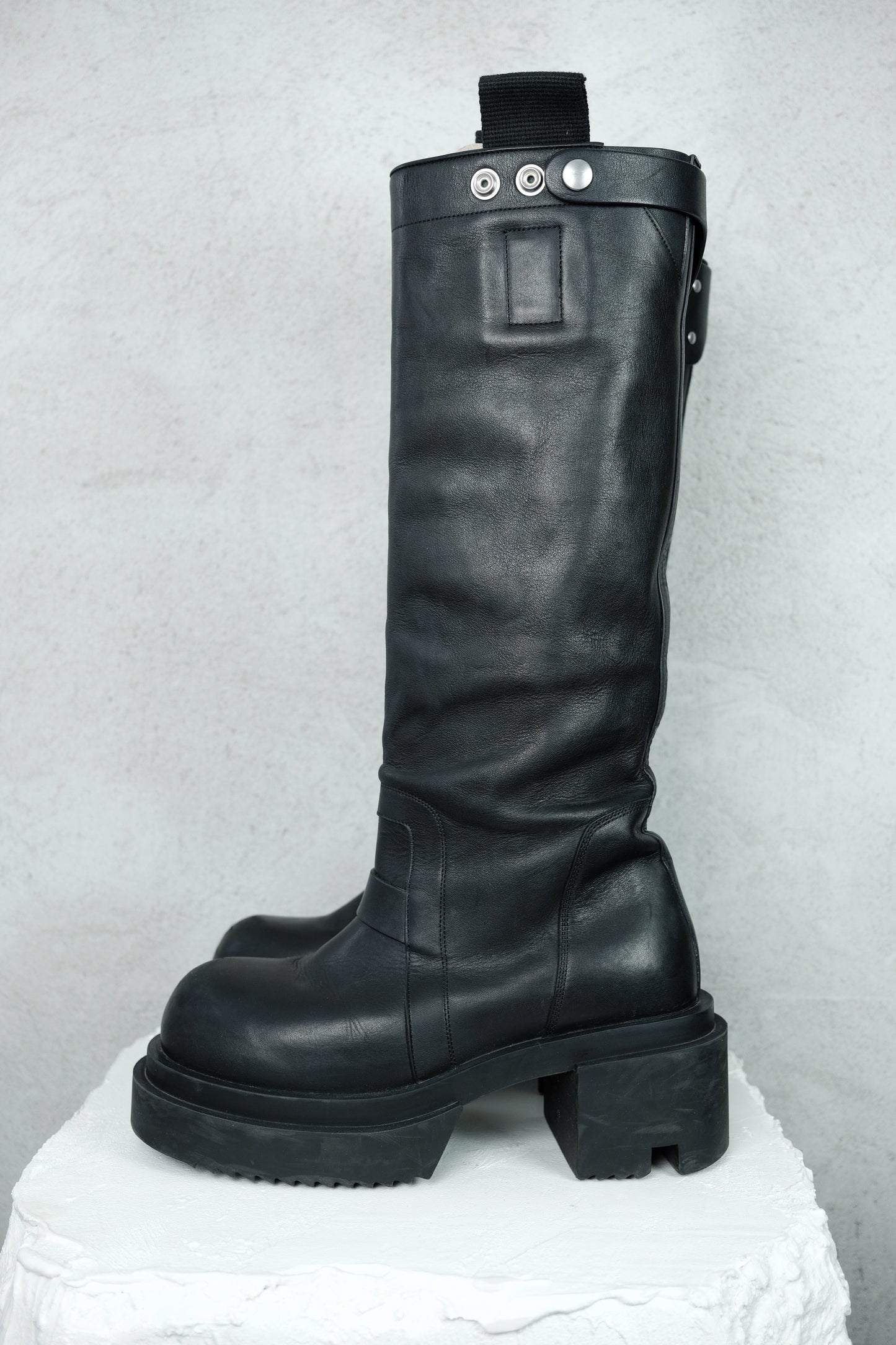 Rick Owens Knee Pull On Bogun Boots