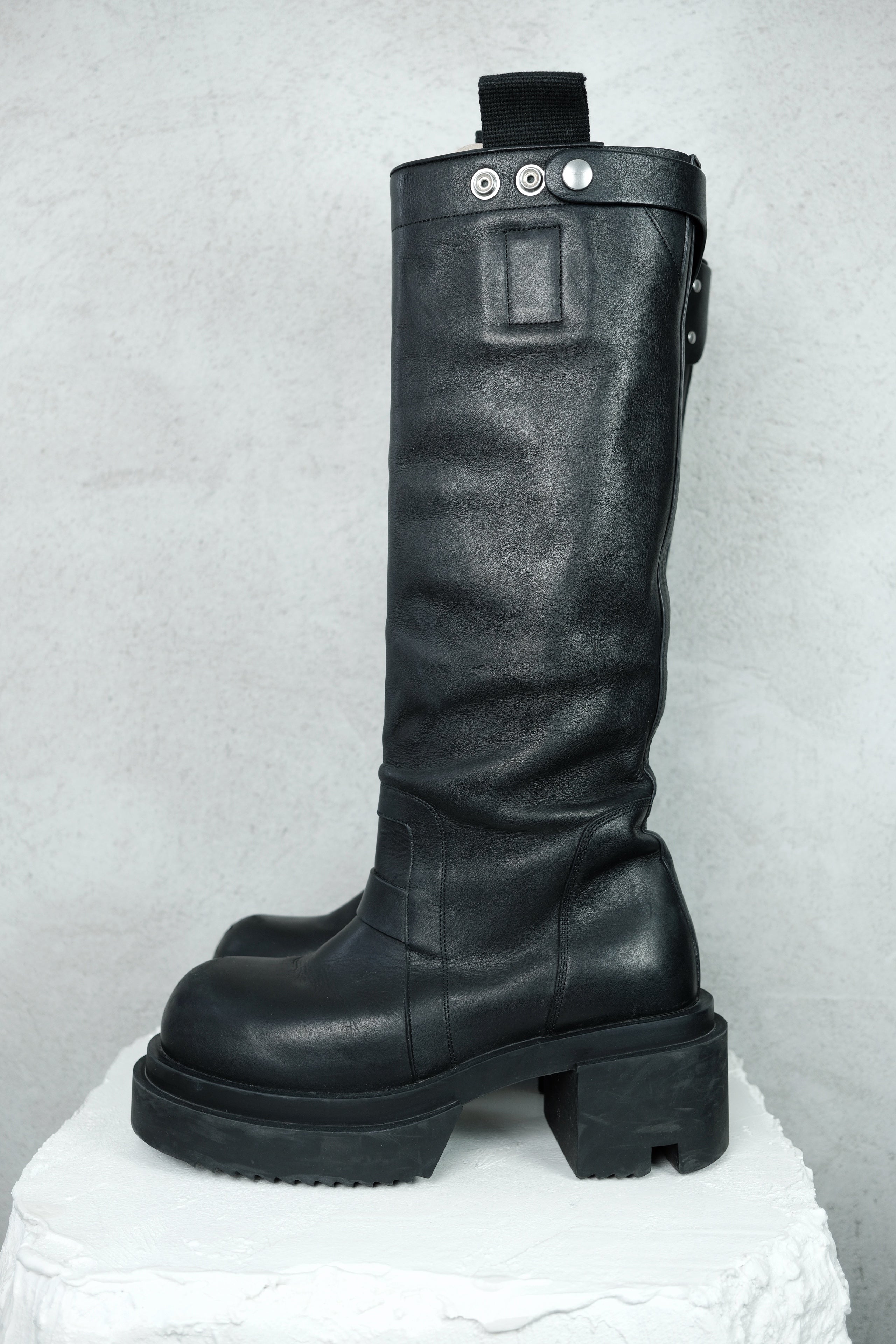 Rick Owens Knee Pull On Bogun Boots