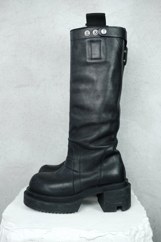 Rick Owens Knee Pull On Bogun Boots