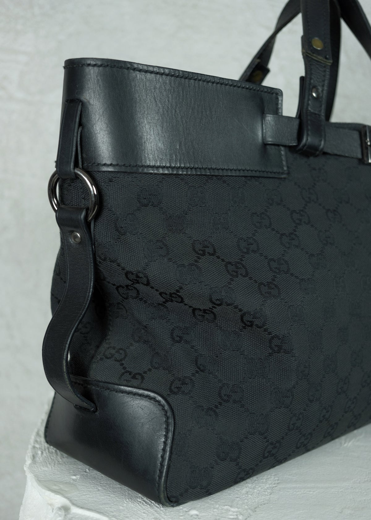 Gucci GG Monogram Buckle Tote Bag