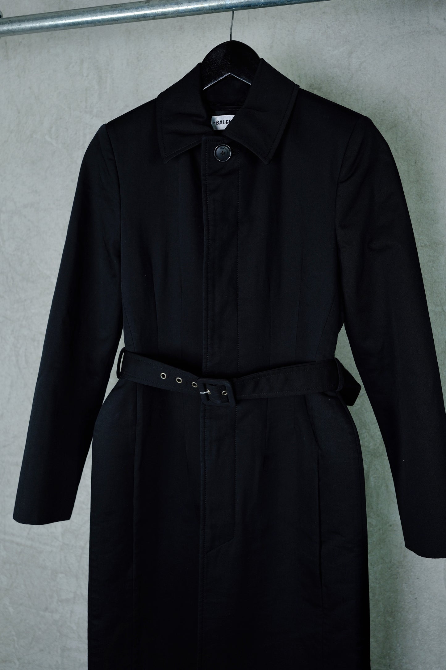 BALENCIAGA Black Belted Coat
