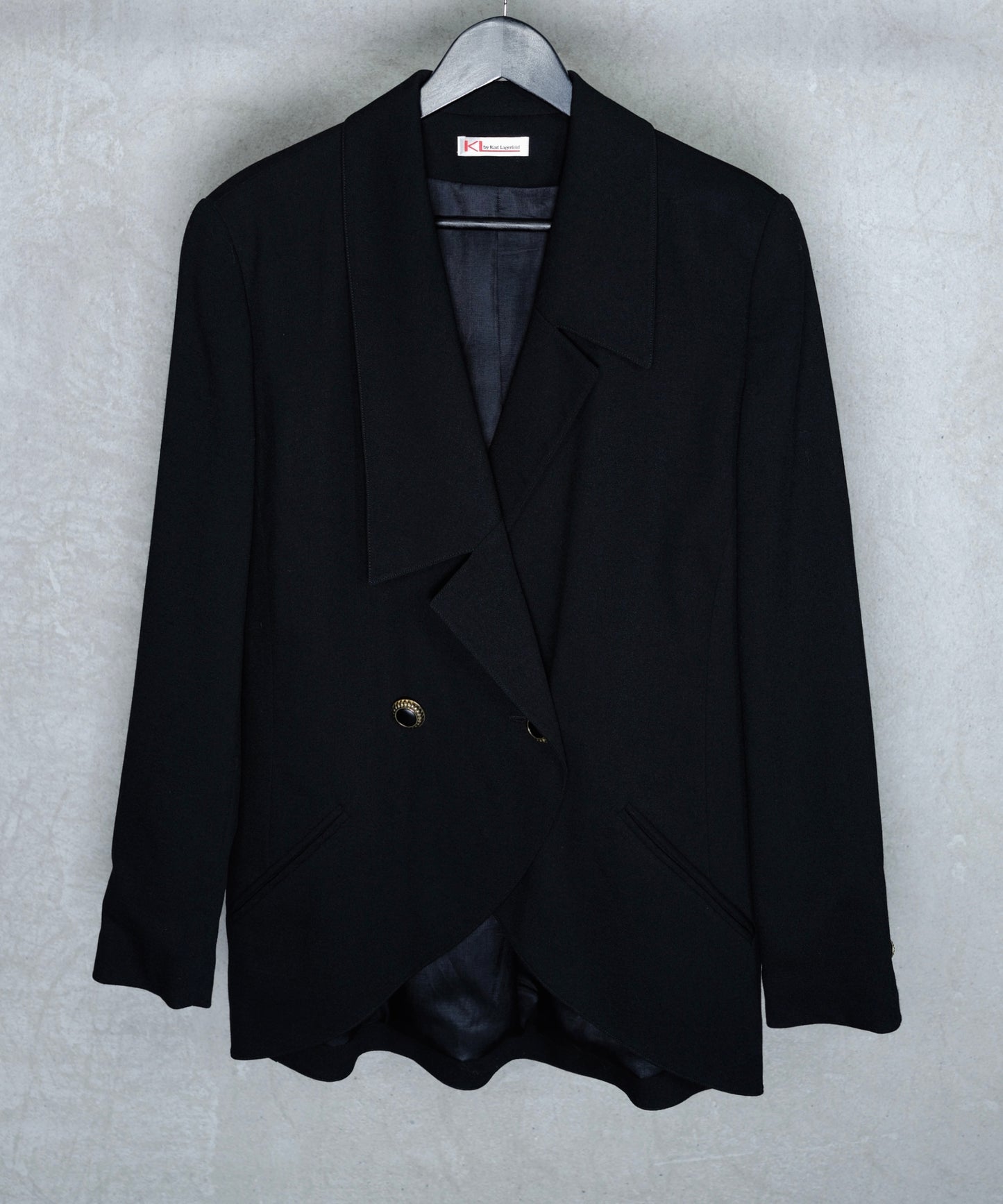 KL by Karl Lagerfeld Asymmetric Cropped Blazer