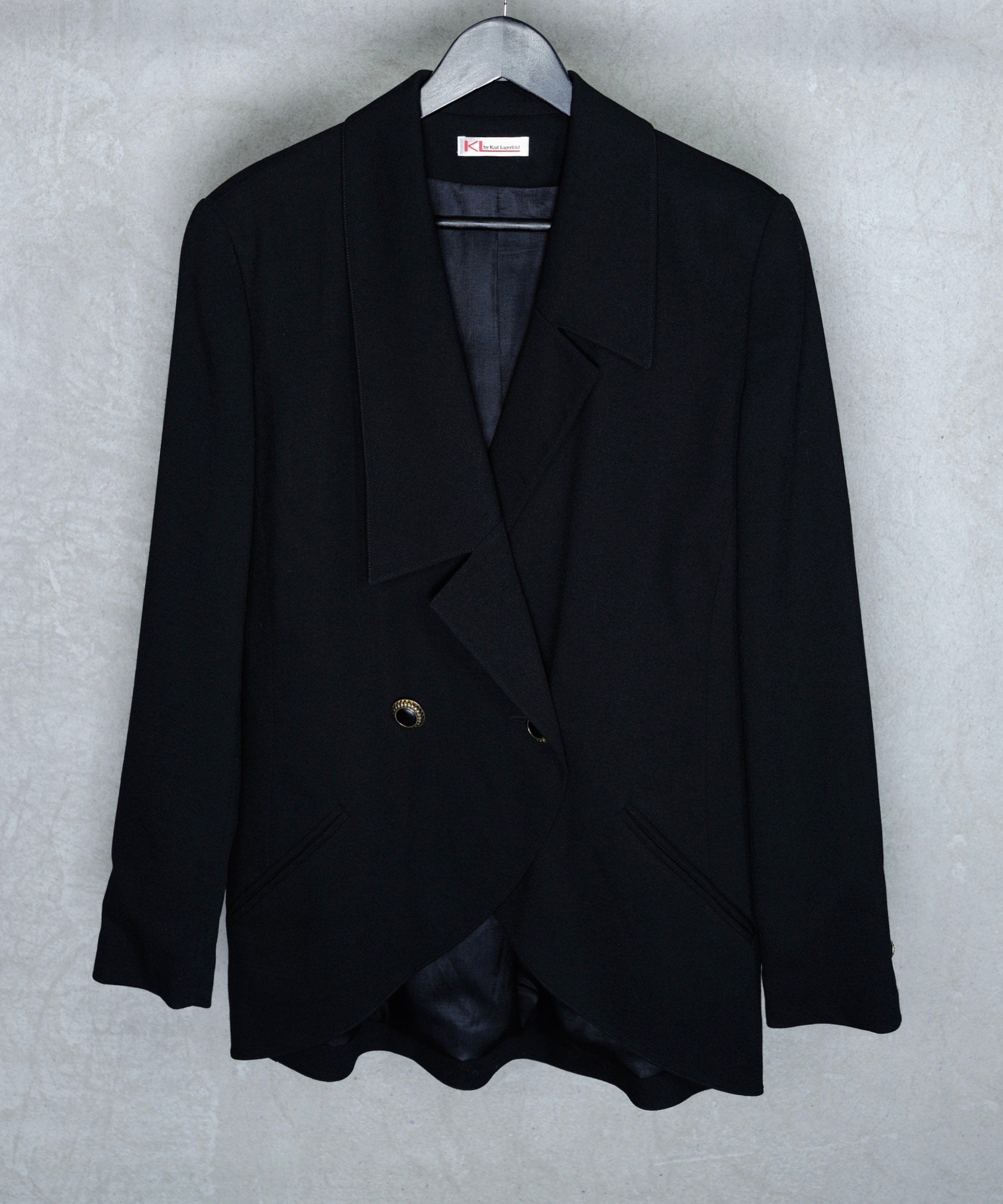 KL by Karl Lagerfeld Asymmetric Cropped Blazer