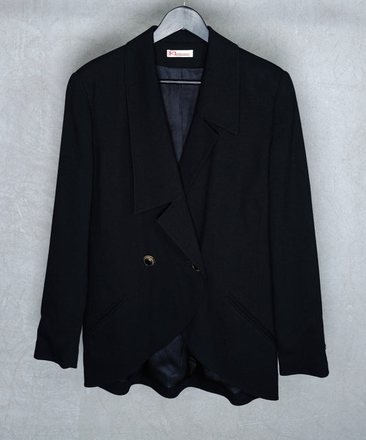 KL by Karl Lagerfeld Asymmetric Cropped Blazer