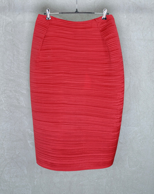 LANVIN FW2011 Red Pleated Skirt