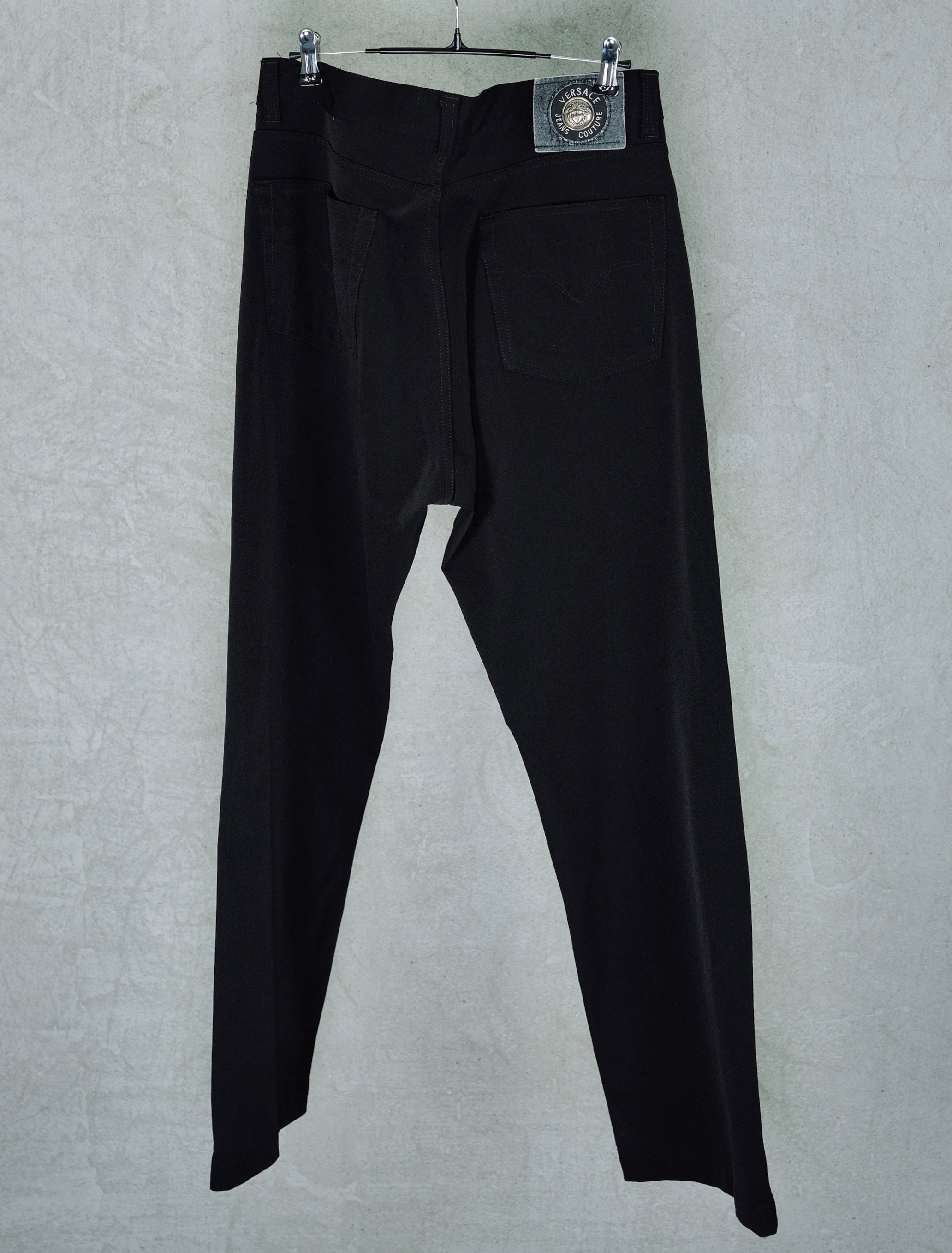 Versace Jeans Couture Vintage Black Pants (1990s)