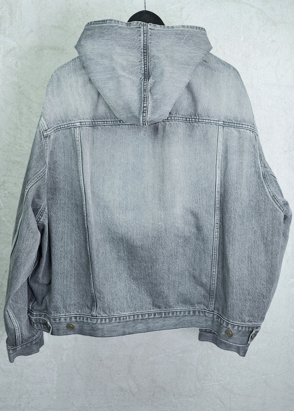 Balenciaga Denim Pullover Hooded Jacket