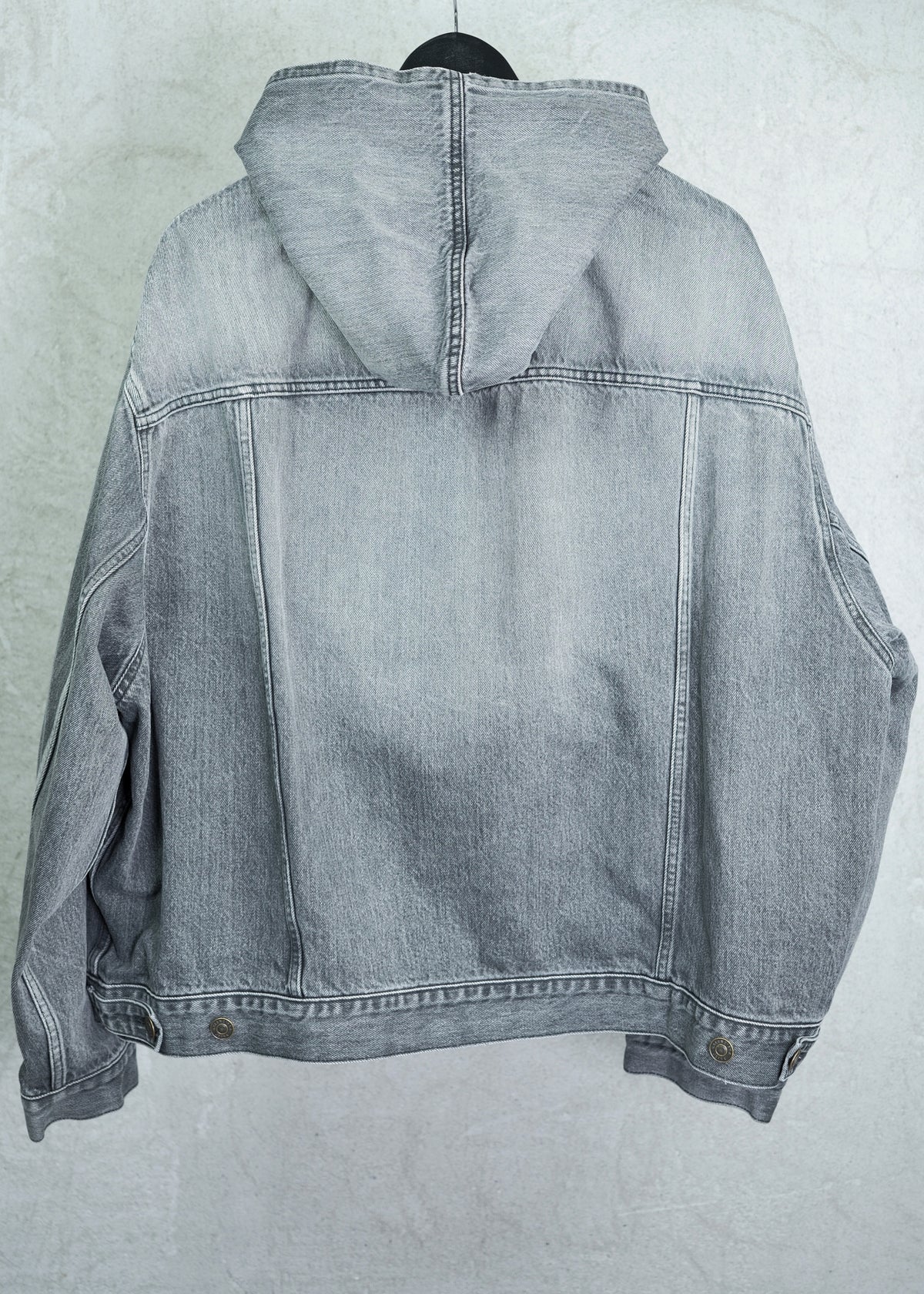 Balenciaga Denim Pullover Hooded Jacket