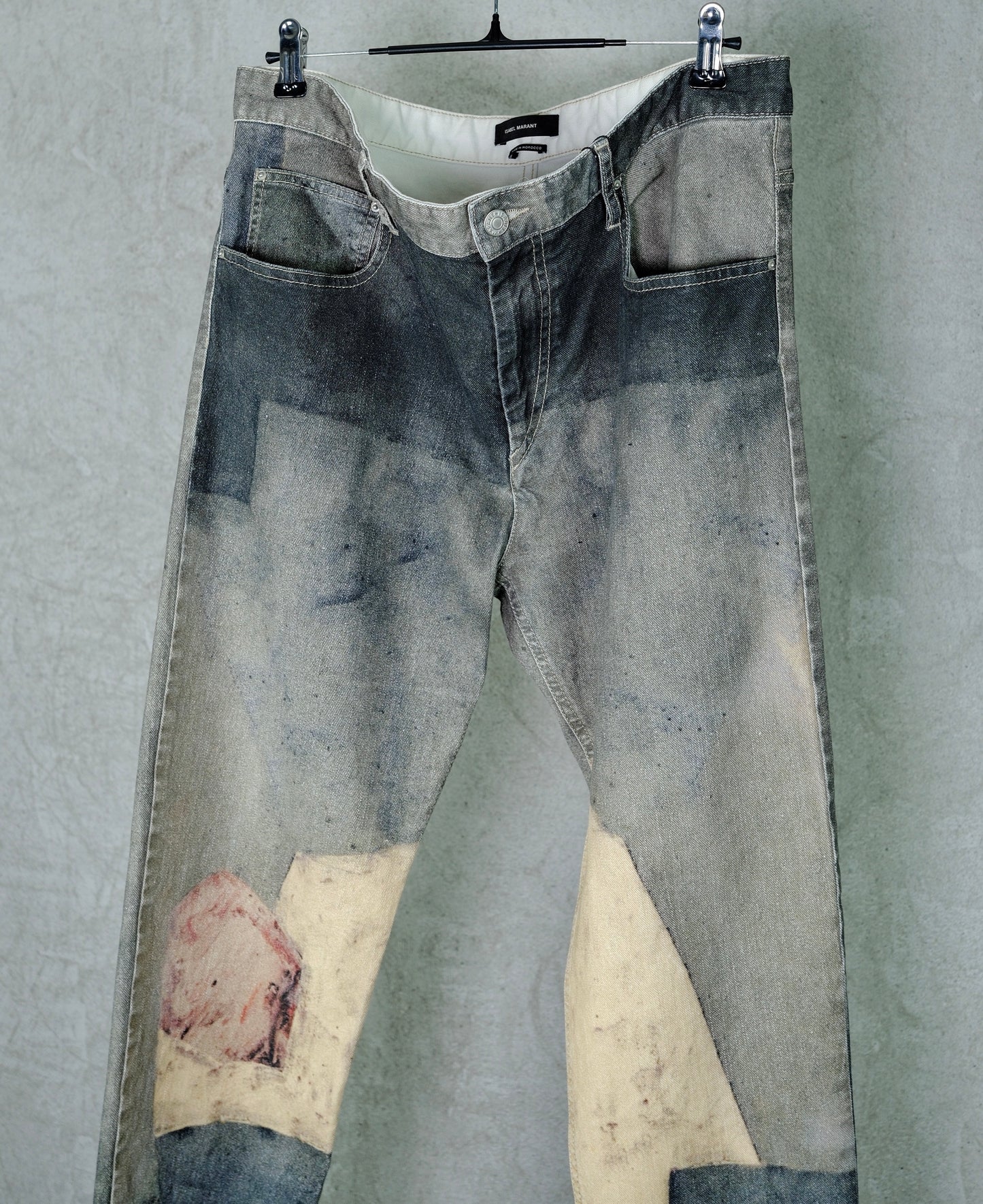 Isabel Marant Distressed Patch Jeans (Early 2000s)