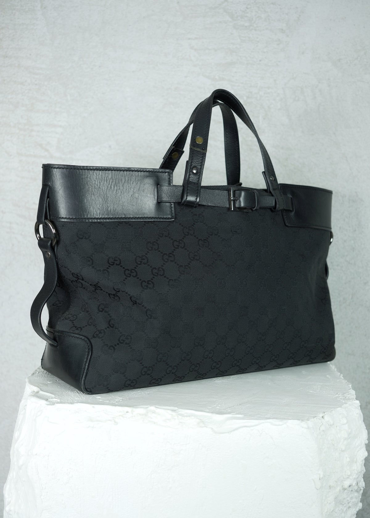 Gucci GG Monogram Buckle Tote Bag