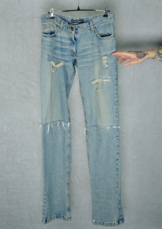 Dolce & Gabbana Distressed Denim Jeans (Spring/Summer 2000)