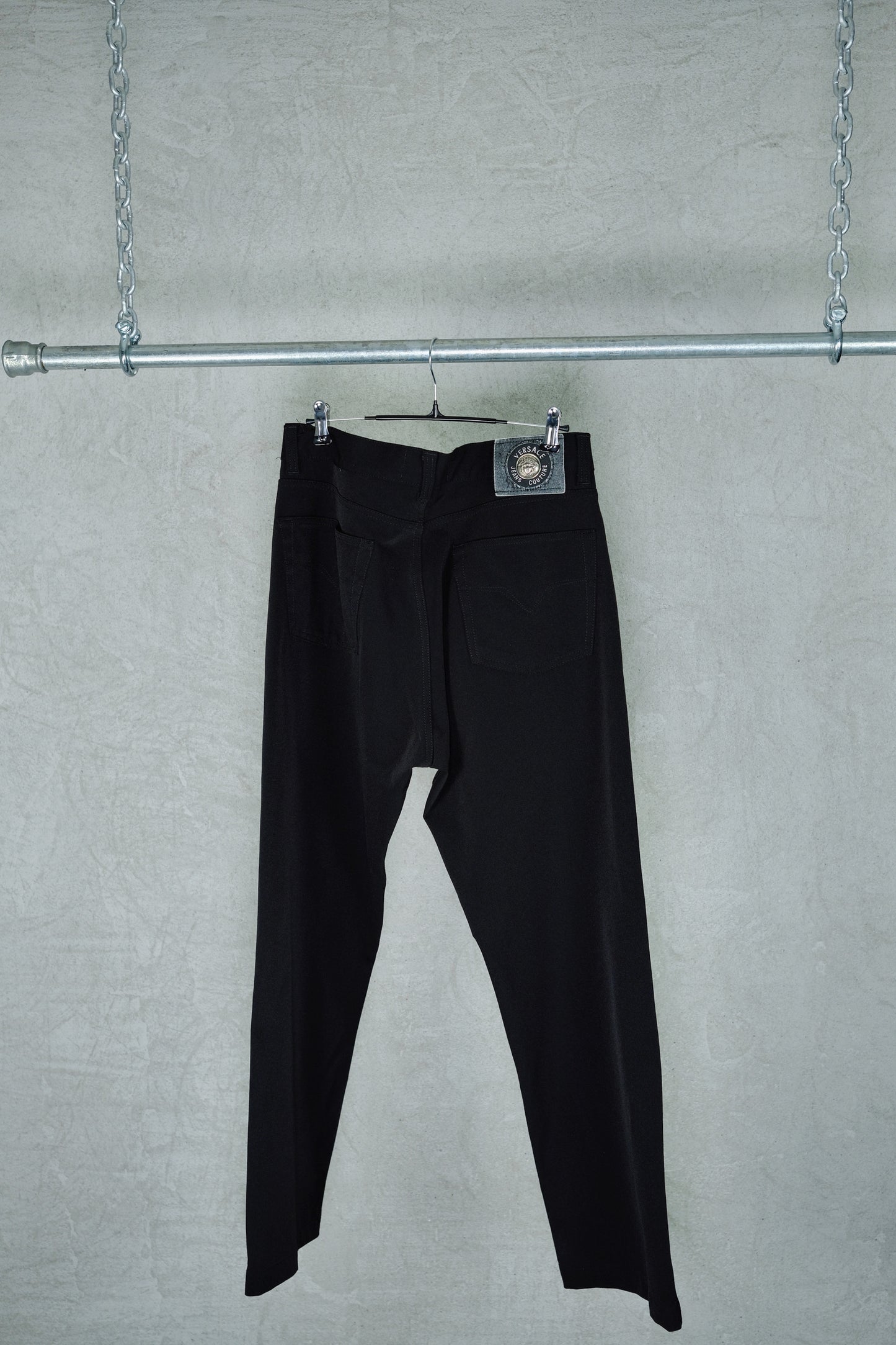 Versace Jeans Couture Vintage Black Pants (1990s)