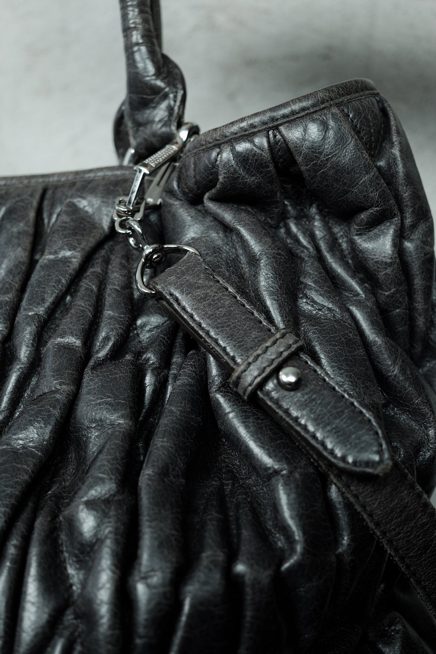 Miu Miu Matelassé Leather Tote Bag