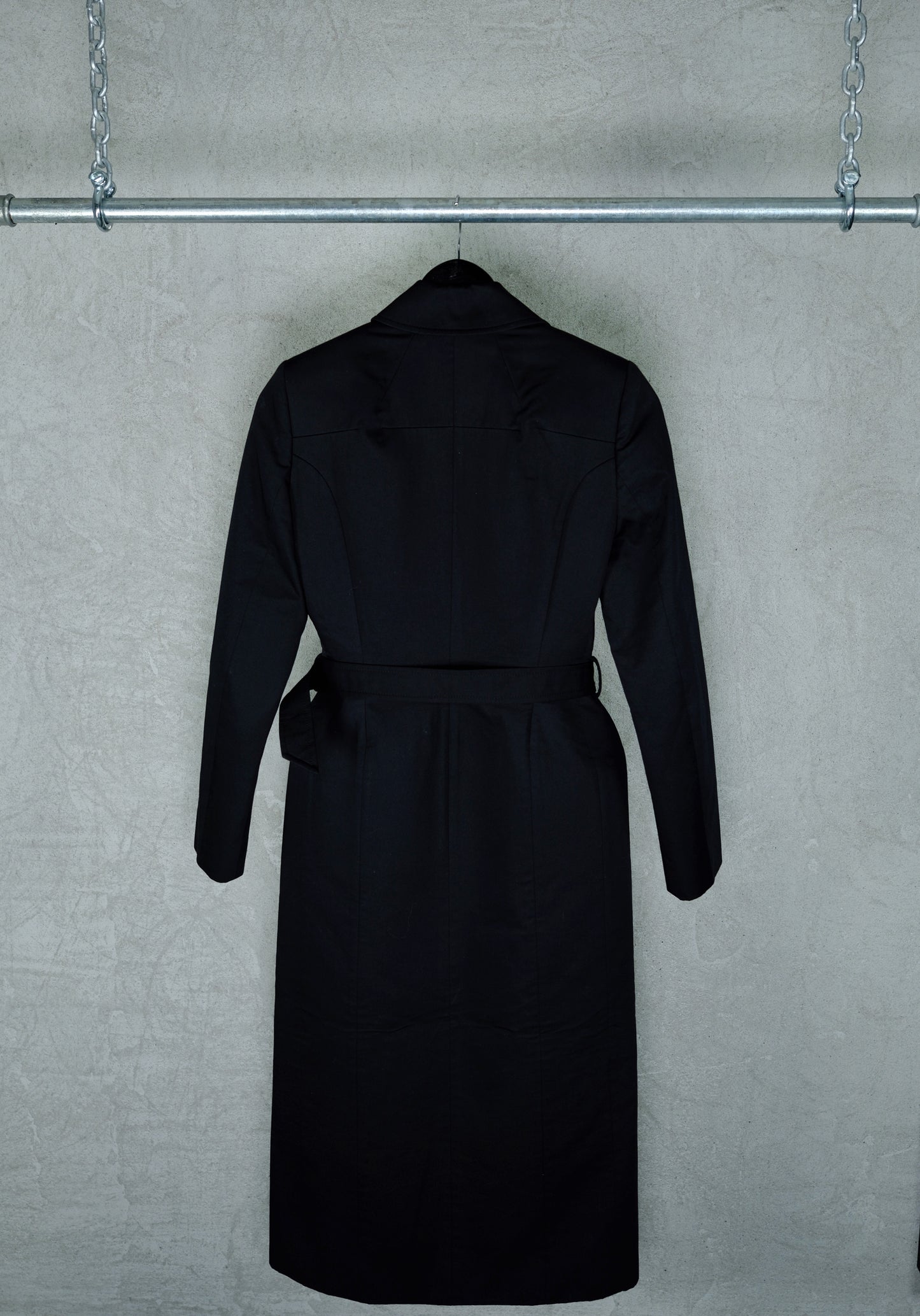 BALENCIAGA Black Belted Coat