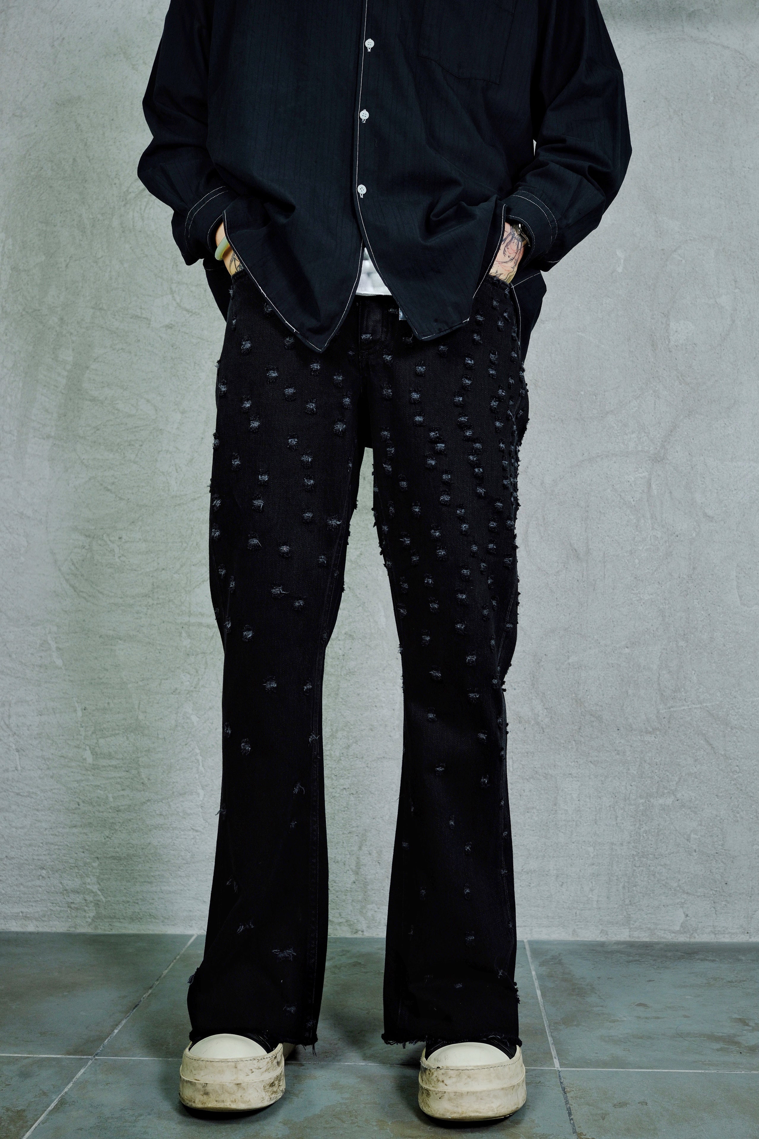 MM6 Maison Margiela Distressed Denim