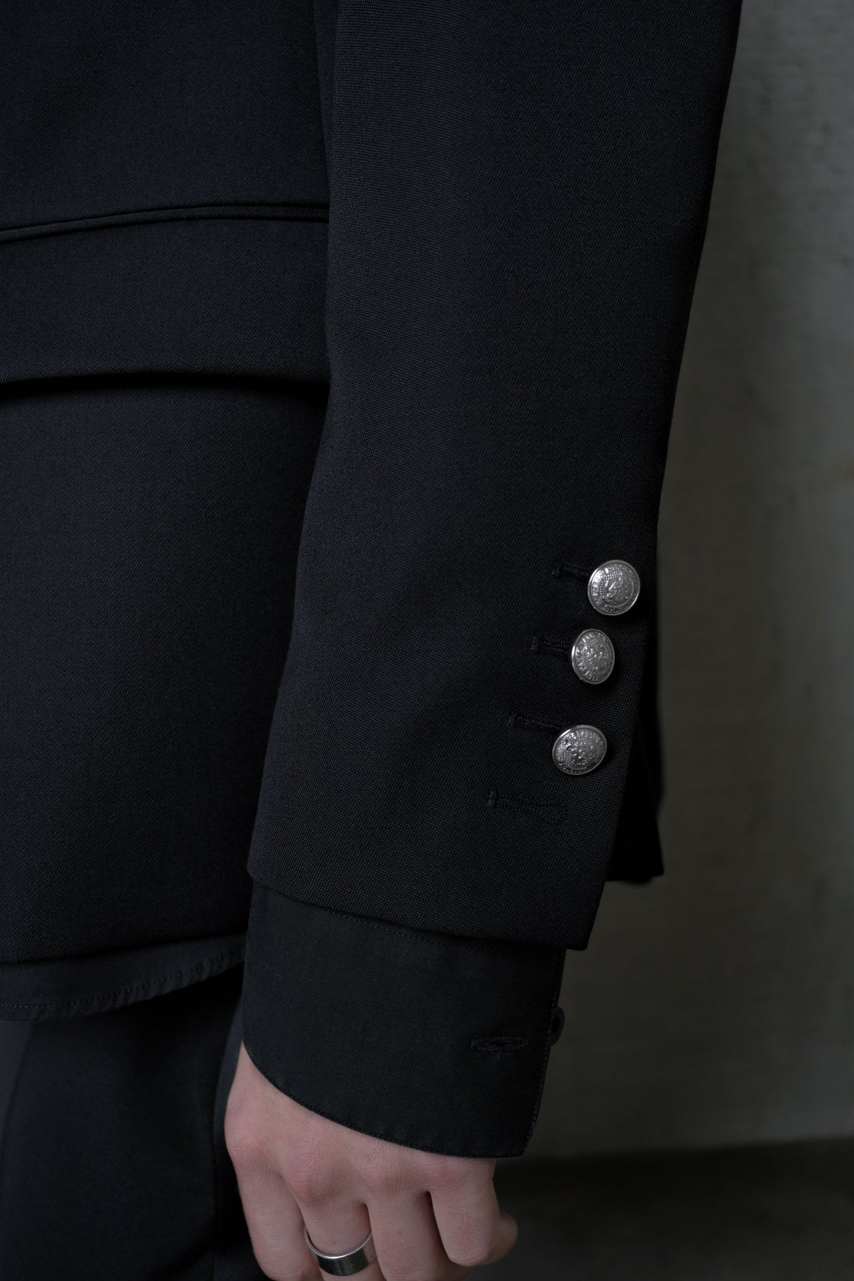 Balmain Paris Black Wool Blazer